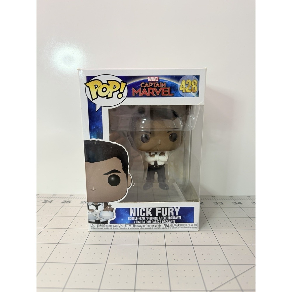 Funko Pop Captain Marvel Nick Fury #428 Marvel Vinyl Figure -‎ New In Box